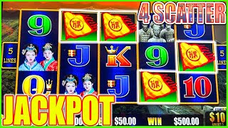 Finally 4 Scatter JACKPOT on $50 BET! High Limit Golden Century Dragon Link Slot Machine screenshot 2