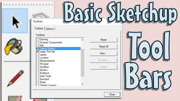 Basic intro to Sketchup toolbar settings