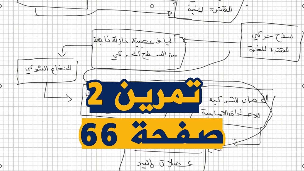 تمرين 2 صفحة 66 من الكتاب المدرسي للعلوم الطبيعية الرابعة متوسط للجيل الثاني