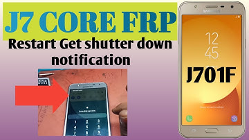 Samsung J7 Core Google Account bypass SM-J701f