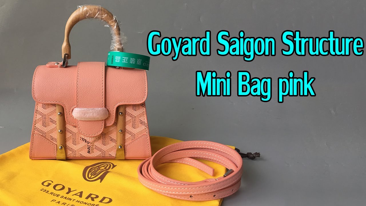 Goyard Saigon Structure Mini Bag Pink Unboxing 