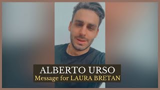Grazie, alberto! message from alberto urso - italy!#laurabretan
#albertourso #miracoli