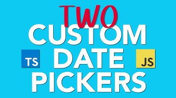 Date Picker Widget — 2 Versions | HTML Web Development