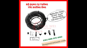 Cách thông tắc đường ống thoát nước gia đình bằng dụng cụ dây thông lò xo
