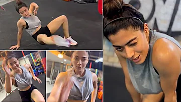 SRIVALLI🔥: Rashmika Mandanna Heavy GYM Workout | Rashmika Mandanna Latest Workout | Daily Culture