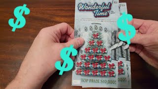 Delaware Lottery $30 worth of $10 Wonderful Time Instant Scratch Off Tickets