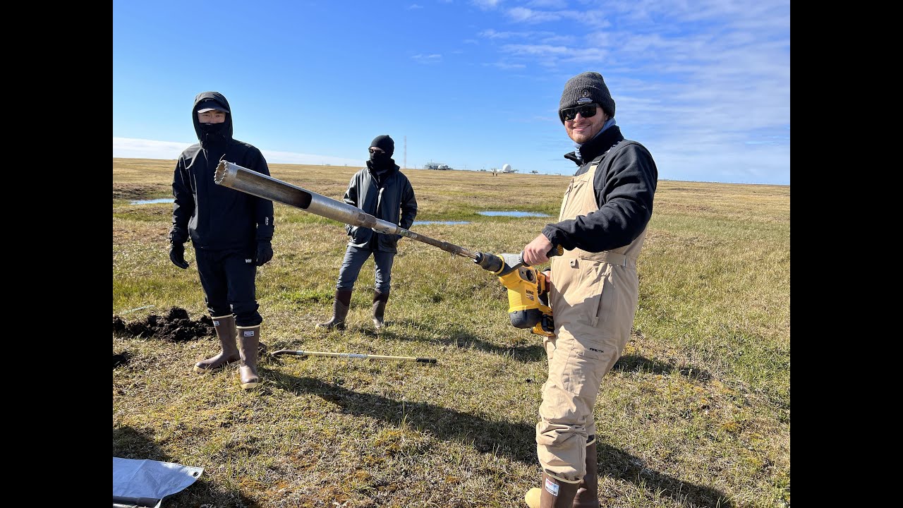 Extracting Permafrost Cores in Arctic Alaska