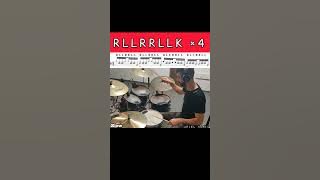 A quick drum lesson - 32nd notes drum fill #drums #drumlesson