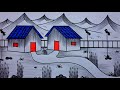 House drawing banana sikhayen | beautiful scenery drawing video | house drawing 