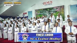 Video thumbnail of "JMCIM | He is Exalted (Medley) | Finest Choir | May 30, 2021"