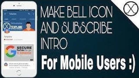 How To Make a Subscribe bell Intro Like Technical Guruji With Mobile