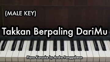 Takkan Berpaling DariMu (MALE KEY) - Rossa | Piano Karaoke by Andre Panggabean