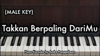 Takkan Berpaling DariMu (MALE KEY) - Rossa | Piano Karaoke by Andre Panggabean