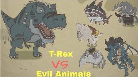 evil animals vs trex in wild tamer#subscribe #video