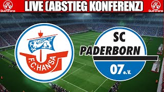 🔴 LIVE HANSA ROSTOCK VS. SC PADERBORN (1:2) ➡️ 34. SPIELTAG |  Watchalong - Abstiegskampf Konferenz