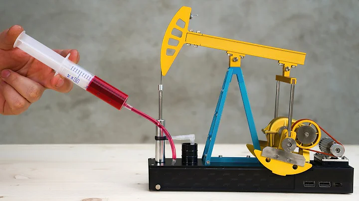 Metal Pumping Unit Model DIY Assembly Model Science Education Toy Gift.