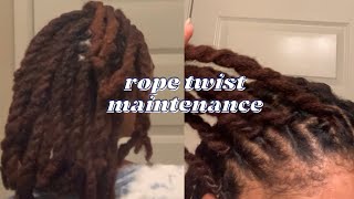 LOC ROPE TWISTS MAINTENANCE ROUTINE + CHIT CHAT| thequalityname