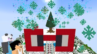 クリスマス会場に巨大な雪の結晶があらわれました❄ PART329【マイクラ.アツクラ】