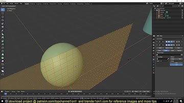 how to deform a plane into a sphere   making a low poly earth in blender 2.8