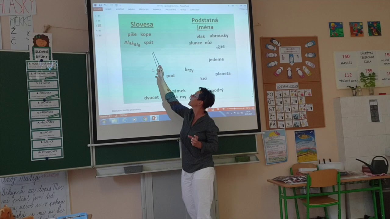 Slovesa a podstatná jména - 2. třída