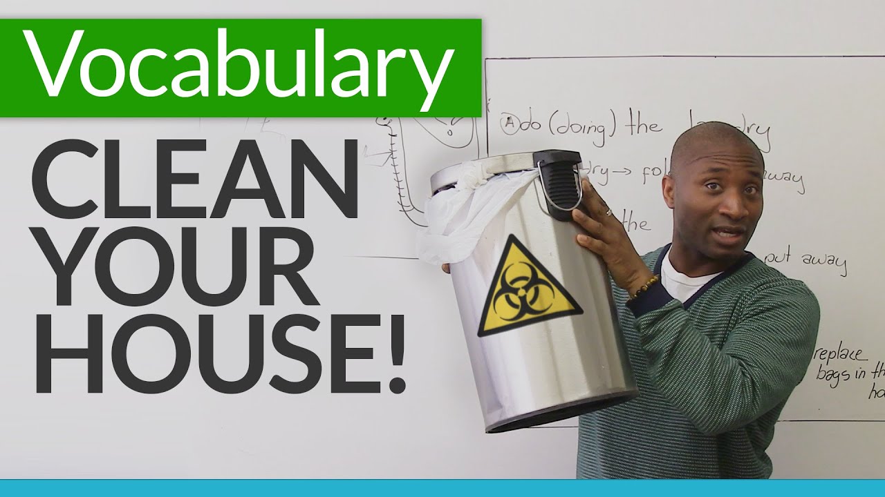 ⁣Learn basic English vocabulary for cleaning your house