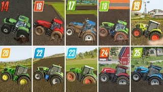Fs14 vs Fs16 vs Fs17 vs Fs18 vs Fs19 vs Fs20 vs Fs22 vs Fs23 vs Fs24 vs Fs25 | Traktor | Timelapse screenshot 3