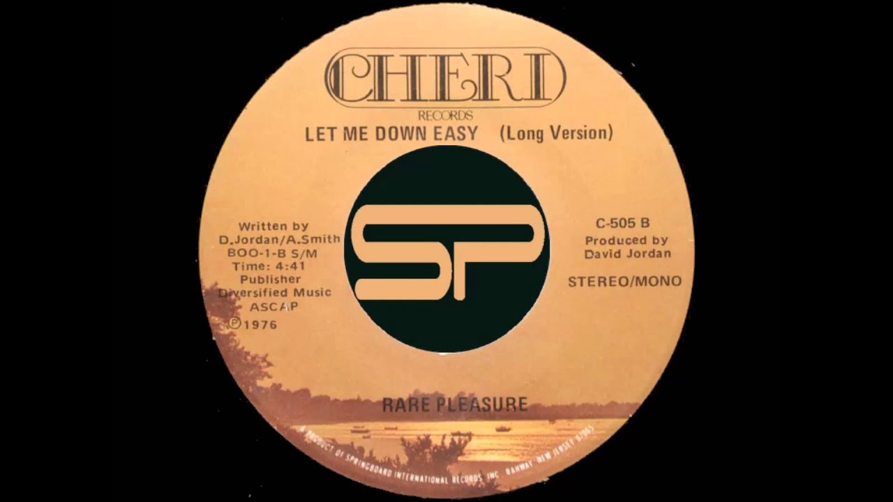 RARE DISCO 45t - RARE PLEASURE - Let Me Down Easy (long version