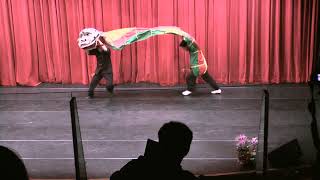 20140208淡水圖書館兵器展武術表演-41 青島武館 舞獅