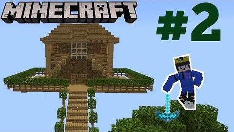 Building my ultimate new wooden house in Minecraft oneblock PE || gameplay #2 || pocket edition