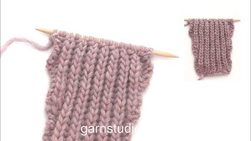 How to increase in English rib