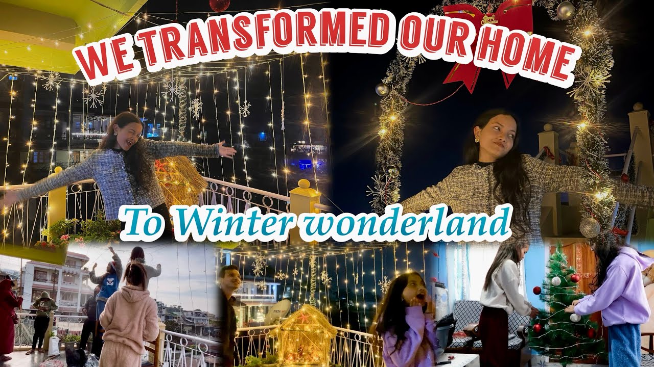 We transformed our house to Winter Wonderland ️🎄Christmas home makeover ...