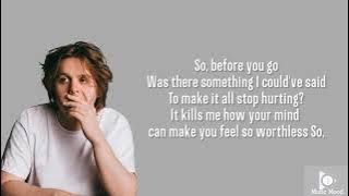 Lewis Capaldi - Before You Go || Lyrics.