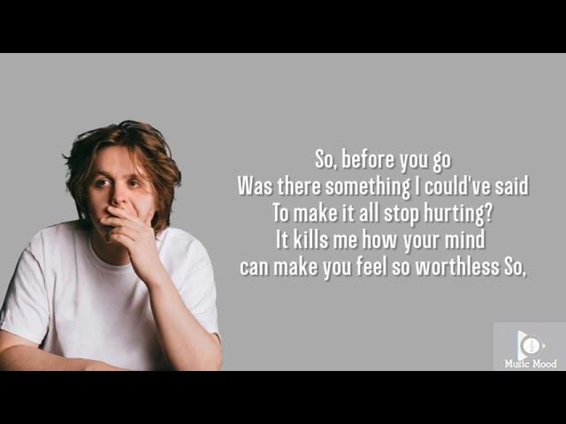 Lewis Capaldi - Before You Go || Lyrics. class=