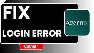 Celebrity How to Fix Acorn TV Login Error | Step-by-Step Solution (2026) Net Worth