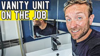 ON THE JOB How To Fit A Vanity Unit Basin With A Crazed Dog!