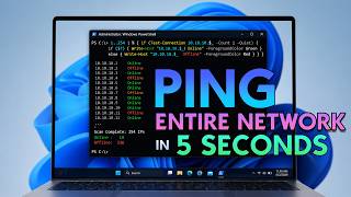 Ping Your Entire Network in 5 Seconds! Using PowerShell ⚡ screenshot 1