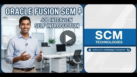 How to Introduce Yourself in Oracle Fusion SCM Interview #software #industry