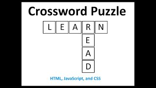 Making A Crossword Puzzle With HTML, JS, And CSS screenshot 3