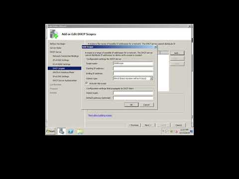 How To Setup DHCP Server on Windows 2008 Server R2
