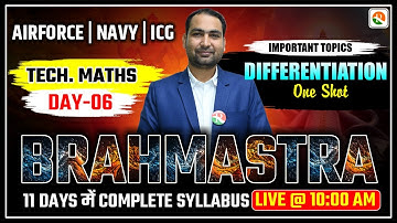 Differentiation OneShot for Airforce, ICG | Airforce Maths Classes | Airforce Maths Marathon