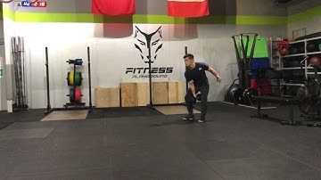 [Movements Demo] - Alternating Single Arm DB Hang Squat Clean (Fitness) (CrossFit) (WOD) (Workout)