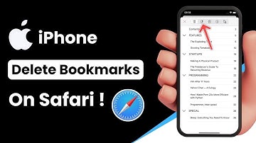 How to Delete Bookmarks on Safari !