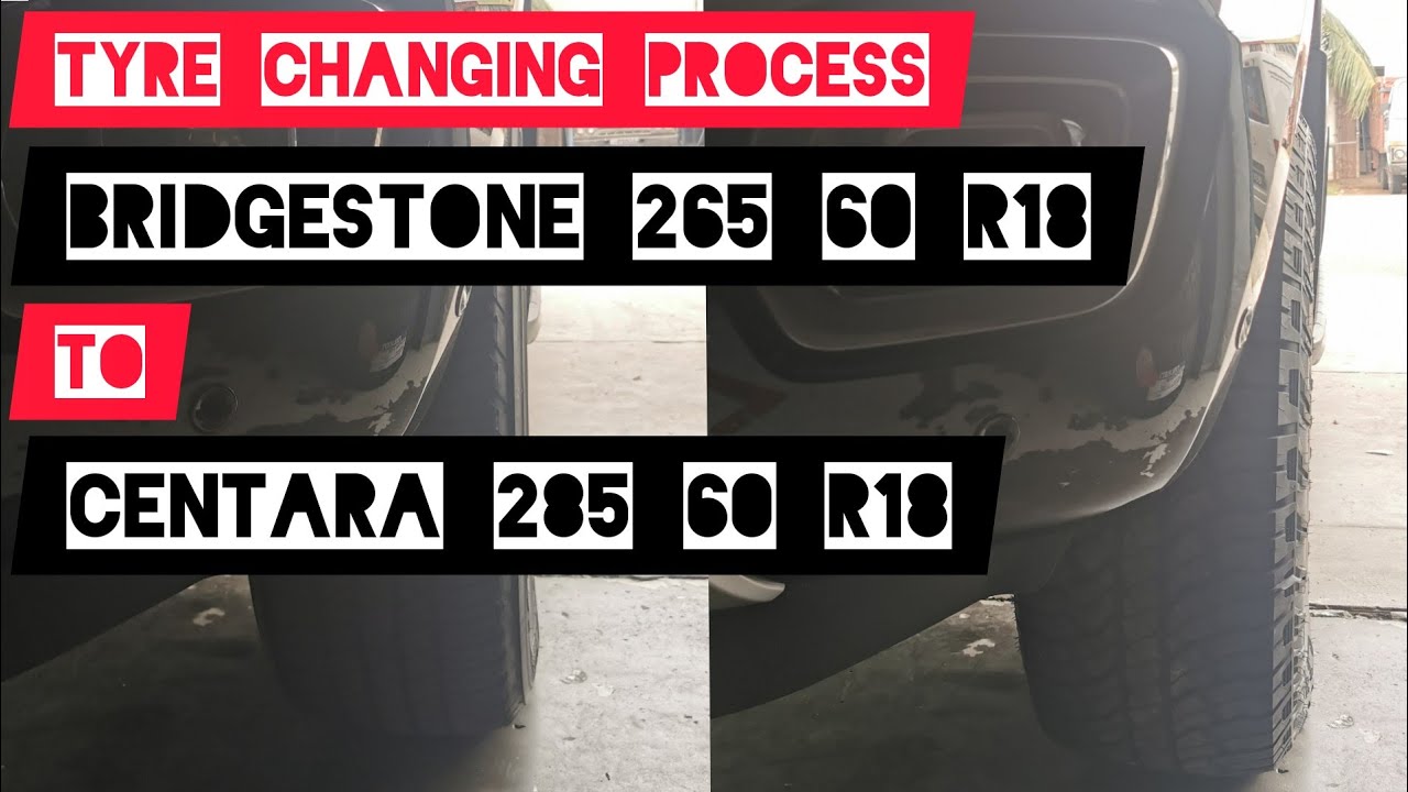 Ford Ranger Wildtrak Tyre Changing Process To The Wider Tyres | 265 Vs 285