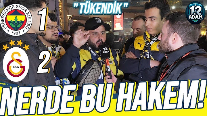 🔥"NERDE BU HAKEM" GALATASARAY 2-1 FENERBAHÇE MAÇIN SONU TARAFTAR RÖPORTAJI BÖLÜM/2