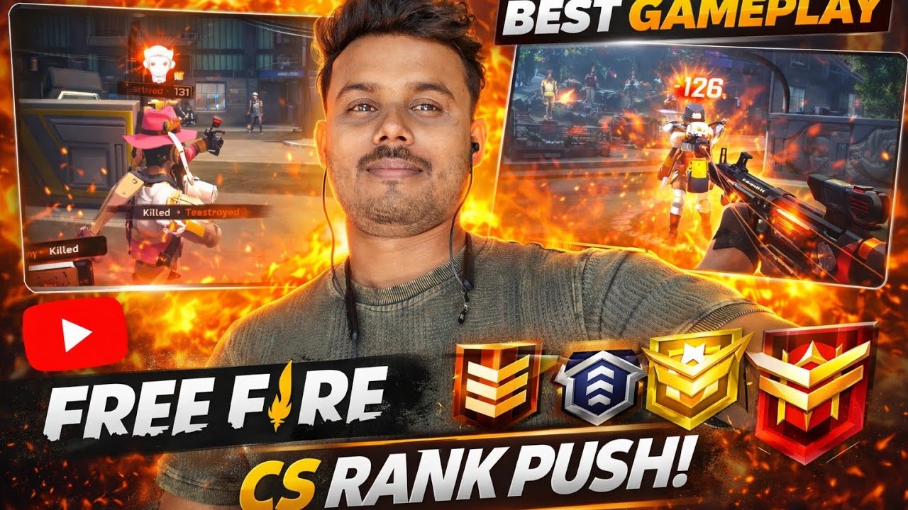 Free fire CS rank best Gameplay HERO GAMING - YouTube