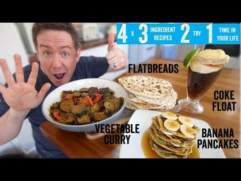 4 x 3 Ingredient recipes 2 try 1 time in your life! Part 6