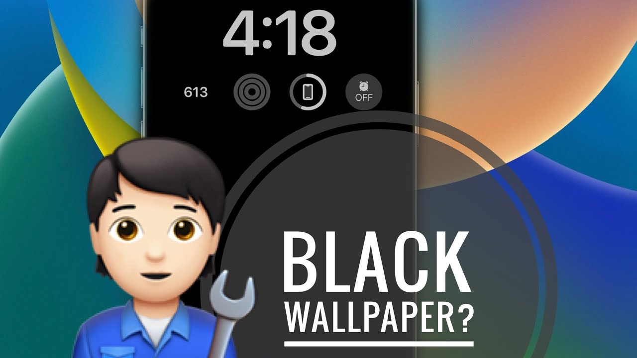 Wallpaper is blankblack  Apple Community