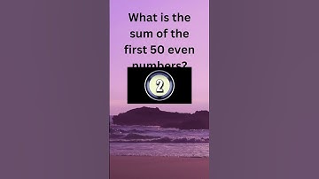 Find The Sum Of 50 Even numbers || @Eduk5short || #maths #games #mathstricks  #mathematics