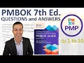 Pmbok 7th edition questions and answers to pass your pmp 1 to 10