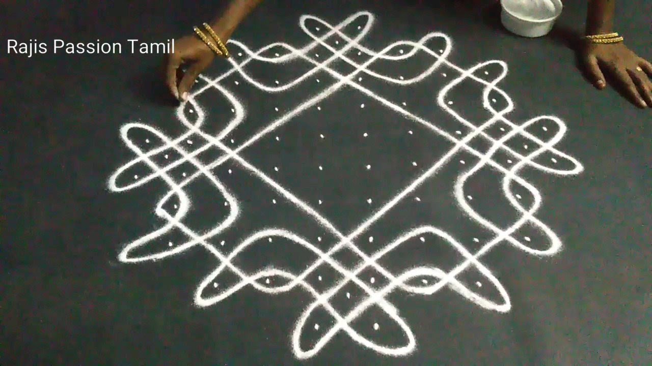 10-2 dot Kambi kolam|| Neli kolam|| Rajis Passion Tamil